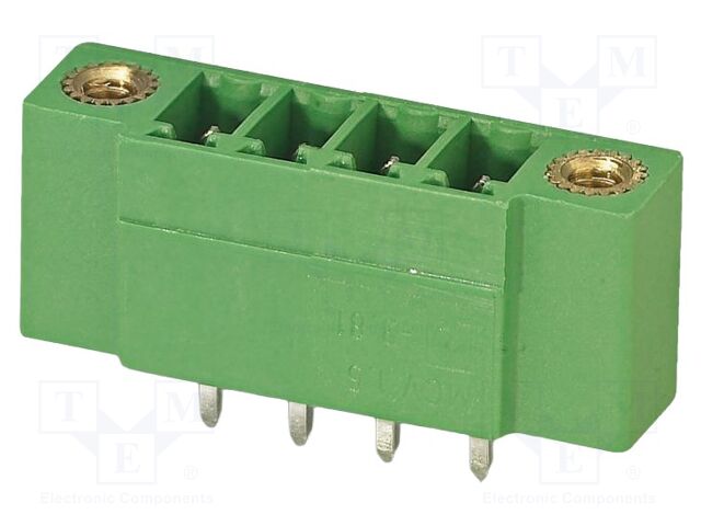 PCB headers, nominal cross section: 1.5 mm?, color: green, n