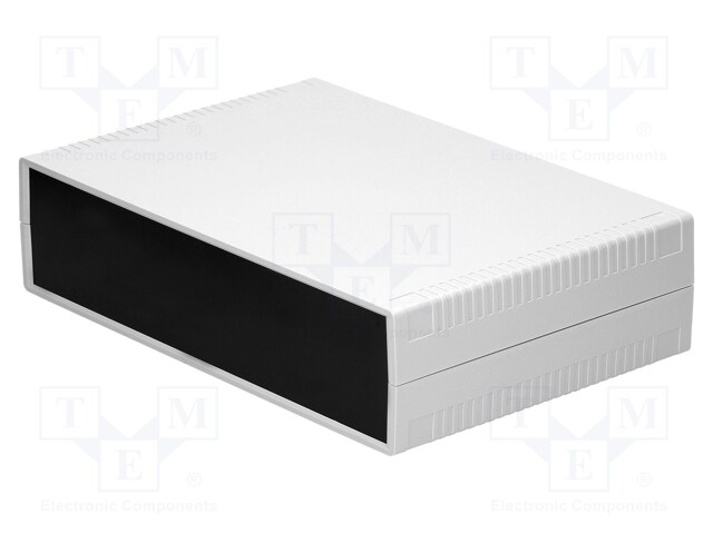 Enclosure: with panel; X: 300mm; Y: 200mm; Z: 75mm; ABS; light grey