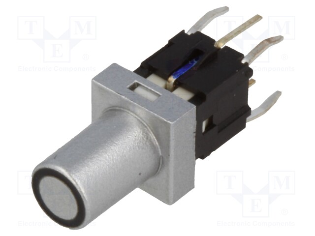 Switch: keypad; Pos: 2; SPST-NO; 0.05A/12VDC; silver; Illumin: LED