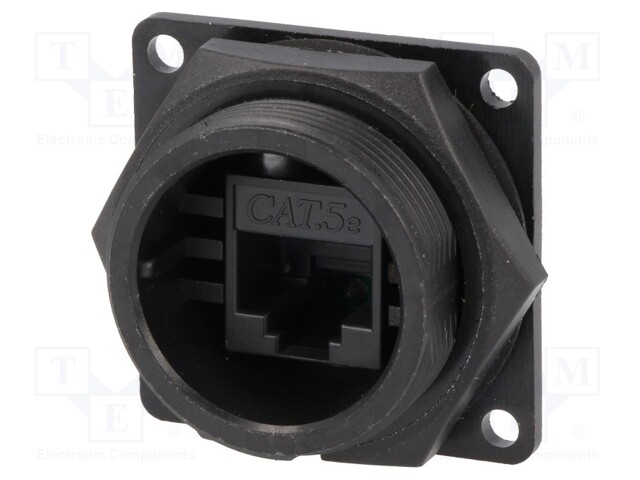 Socket; RJ45; DC; PIN: 8; Cat: 5e; Layout: 8p8c; IP67,IP68; IDC