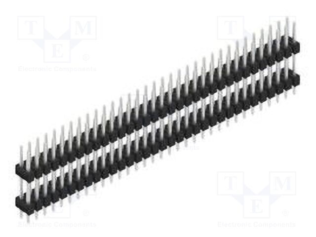Connector: pin strips; pin header; male; PIN: 66; 2.54mm; THT; 2x33