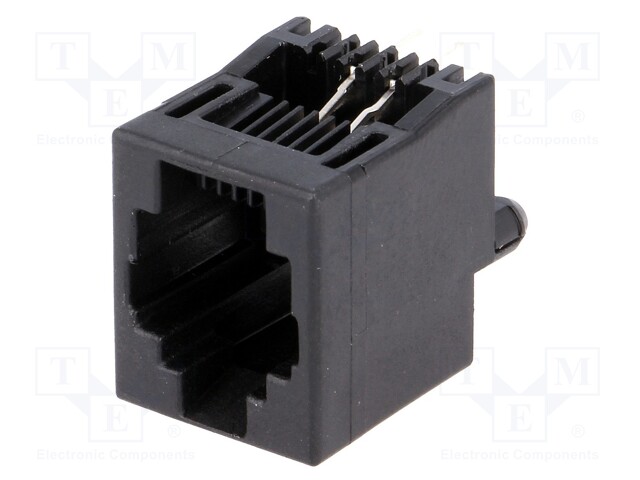 Socket; RJ14; PIN: 4; Layout: 6p4c; THT; straight; 16.51mm