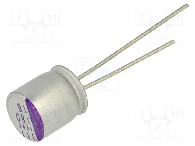 Polymer Aluminium Electrolytic Capacitor, 180 µF, 16 V, OS-CON SEPC Series, 0.01 ohm