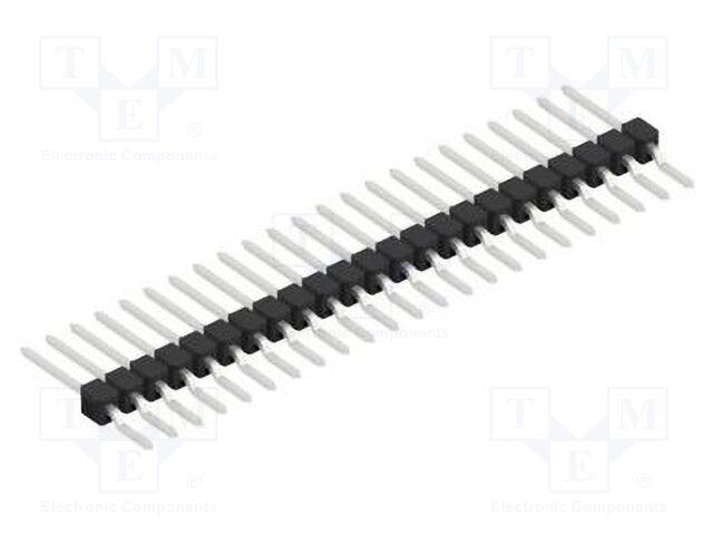 Connector: pin strips; pin header; male; PIN: 23; 2.54mm; SMT; 1x23