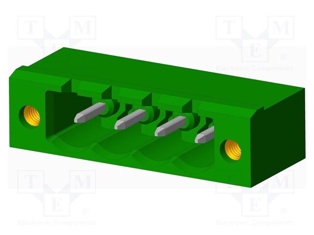 Connector: pluggable terminal block; socket; male; angled 90°