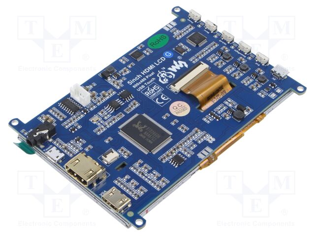 Display: LCD; 800x480; 5"