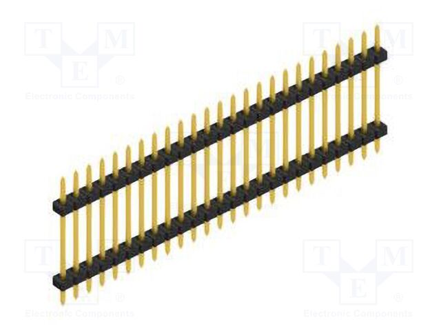 Connector: pin strips; pin header; male; PIN: 25; 2mm; THT; 1x25