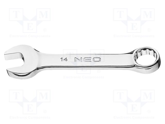 Wrench; combination spanner; 14mm; Chrom-vanadium steel; L: 113mm