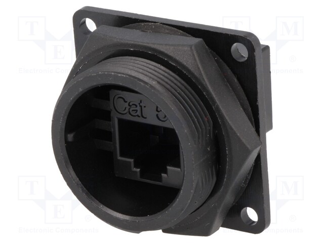 Coupler; RJ45; DC; PIN: 8; Cat: 5e; Layout: 8p8c; both sides socket