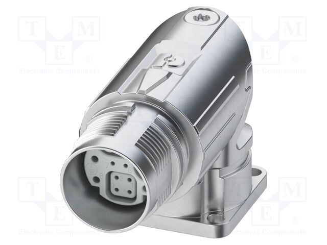 Connector: M17; socket; M17 PRO; PIN: 12; 50V; 3.6A,11A; IP67; angled