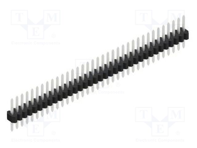 Connector: pin strips; pin header; male; PIN: 35; 1.27mm; THT; 1x35