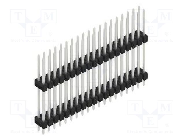 Connector: pin strips; pin header; male; PIN: 38; 2.54mm; THT; 2x19