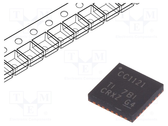IC: RF transceiver; 2÷3.6VDC; SPI; SMD; VQFN32; tape; RAM: 256B