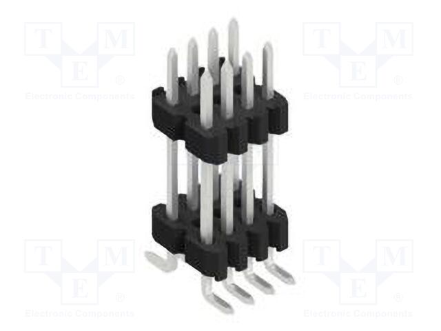 Connector: pin strips; pin header; male; PIN: 8; 1.27mm; SMT; 2x4
