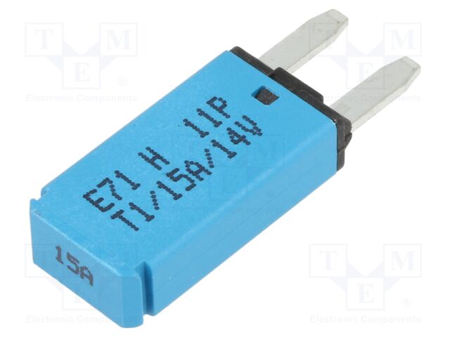 Fuse: resettable; 15A; 14VDC