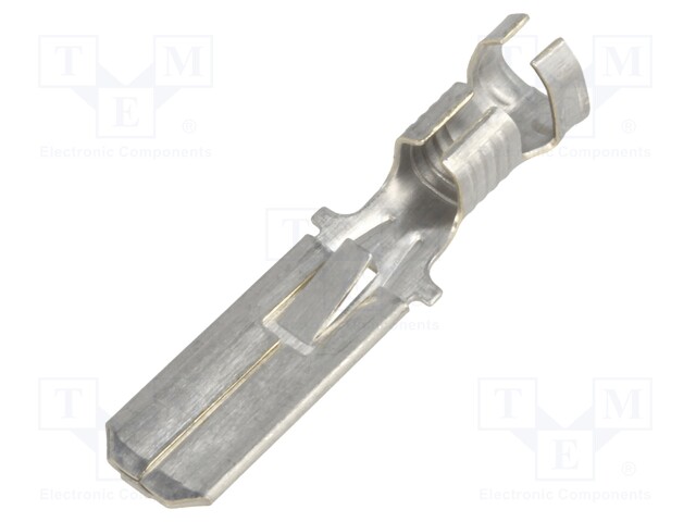 Terminal: flat; 6.3mm; 0.8mm; male; 4÷6mm2; crimped; for cable