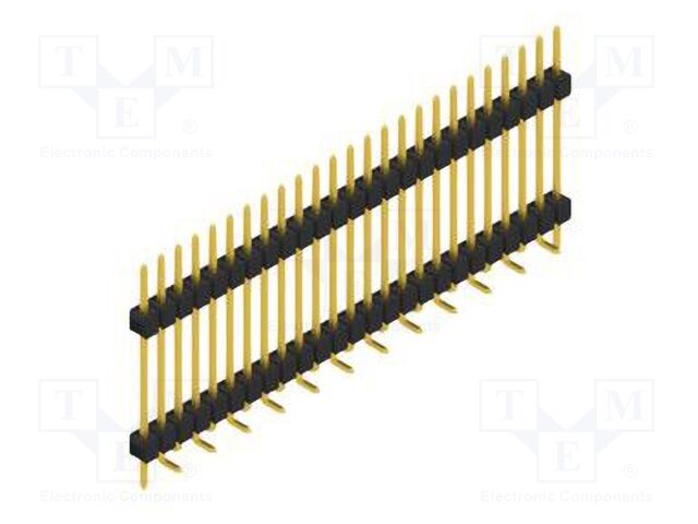Connector: pin strips; pin header; male; PIN: 25; 2.54mm; SMT; 1x25