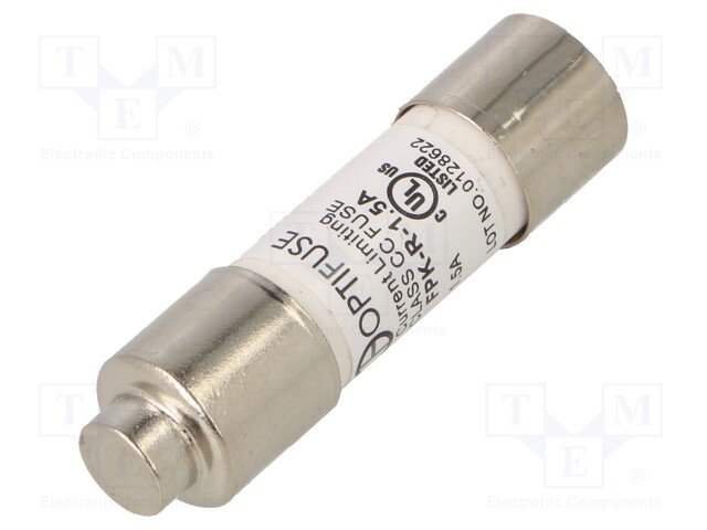 Fuse: fuse; quick blow; 1.5A; 600VAC; 600VDC; 13.3x38mm