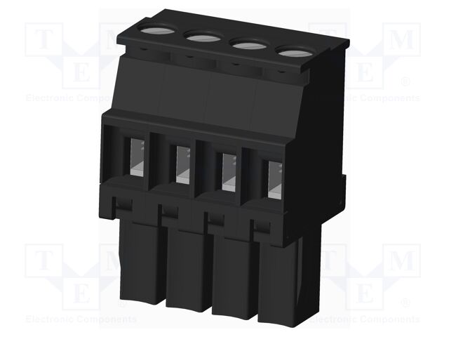 Connector: pluggable terminal block; plug; female; angled 90°