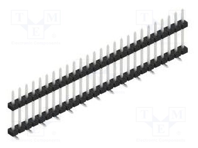Connector: pin strips; pin header; male; PIN: 26; 2mm; SMT; 1x26