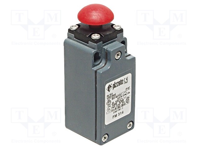 Limit switch; mushroom head plunger; NO + NC; 10A; max.500VAC
