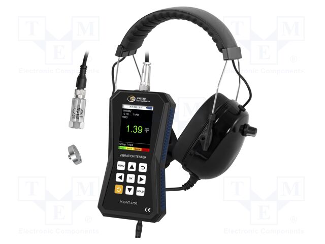 Vibrometer; Display: LCD 2,8"; Ch: 1; 0÷3,9inch,0÷399,9ft/s2; IP52