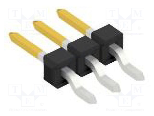 Connector: pin strips; pin header; male; PIN: 3; 2.54mm; SMT; 1x3