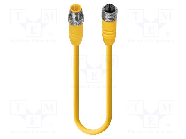 Connection lead; PIN: 5; 5m; plug; 4A; -40÷90°C; IP67; 60VDC; RST
