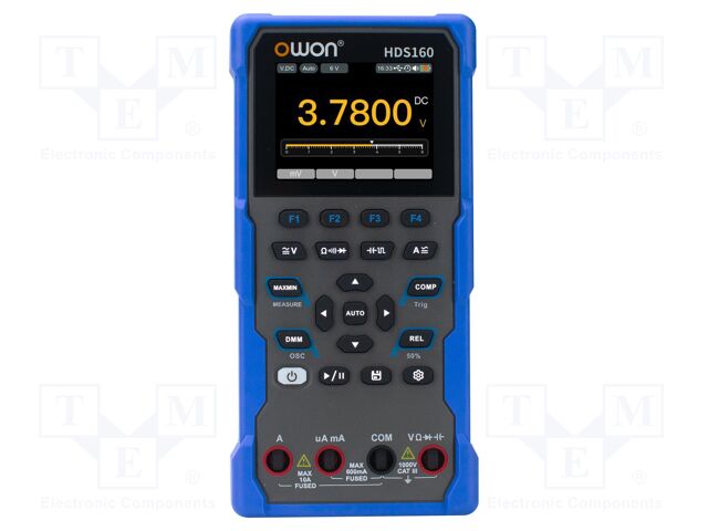 Handheld oscilloscope; LCD 2,8"; Ch: 1; 5Msps; Diode test: 3V