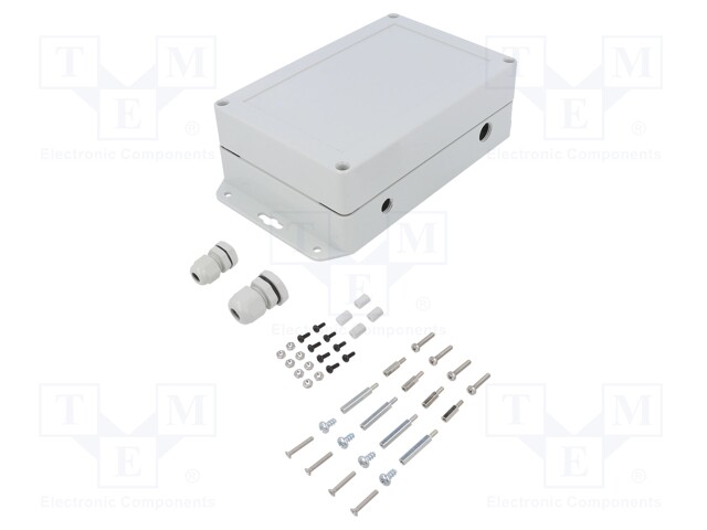 Enclosure: for computer; light grey; X: 121.5mm; Y: 180.1mm