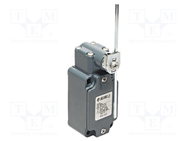 Limit switch; adjustable plunger, length R 19-116mm; NO + NC