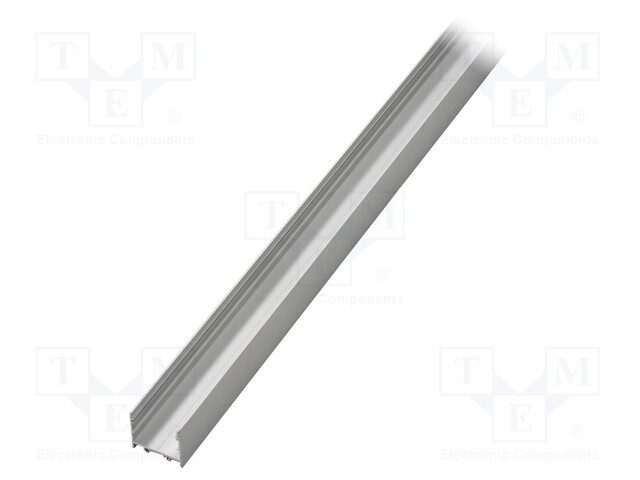 Profiles for LED modules; surface; natural; L: 2m; aluminium
