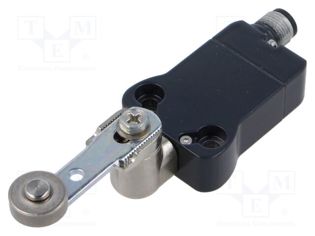 Limit switch; metal roller Ø16mm; NO + NC; connector M12; metal