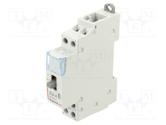 Contactor: 2-pole installation; NO x2; 230VAC; 25A; DIN; SM400
