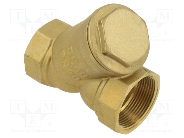 Y-strainer; -15÷120°C; Connection: 6/4",G1 1/2"; brass
