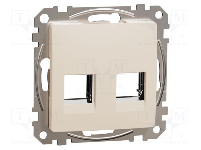 Central plate; IP20; plaster embedded; beige; Illumin: none