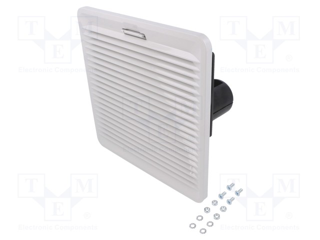 Fan: AC; axial; 230VAC; 100m3/h; 42dBA; IP54; Colour: grey (bright)