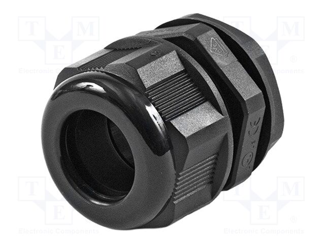 Cable gland; M25; IP68; nylon; UL94V-2; black