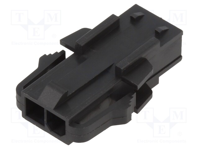 Connector: wire-board; Colour: black; plug; male; -40÷105°C; PIN: 2
