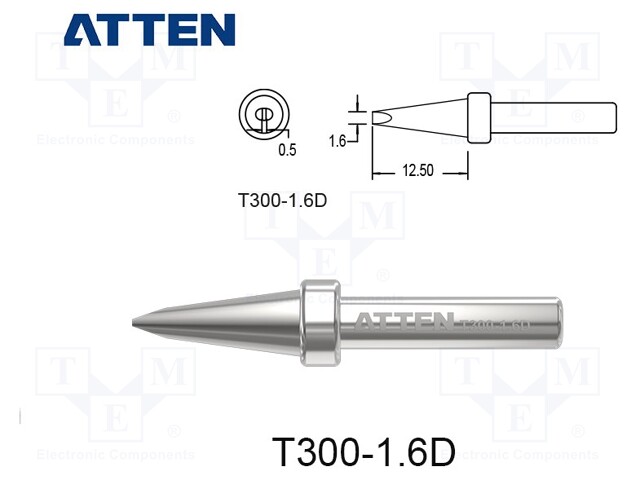 Tip; chisel; 1.6mm; for  soldering iron; SP-H090,ST-9003D