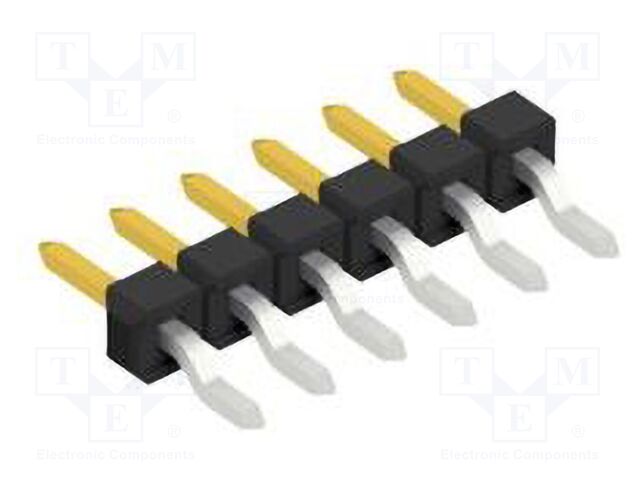 Connector: pin strips; pin header; male; PIN: 6; 2.54mm; SMT; 1x6