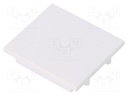 Cap for LED profiles; white; ABS; Application: VARIO30-02