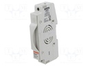 Fuse base; 10x85mm; for DIN rail mounting; 32A; Poles: 1; 1.5kVDC