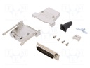 D-Sub; PIN: 25; plug; male; shielded,stamped and formed contacts