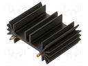 Heatsink: extruded; H; TO218,TO220,TO247,TO248,TO3P; black; screw