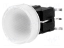 Switch: keypad; Pos: 2; SPST-NO; 0.05A/48VDC; colourless; white