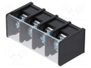 Connector: terminal block; YQ; 15A; 300V; terminal; PIN: 4; angled