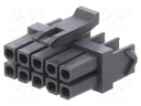Plug; wire-board; female; Micro-Fit TPA; 3mm; PIN: 10; w/o contacts