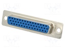 D-Sub HD; PIN: 44; plug; female; straight; soldering; for cable