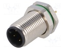 Socket; M12; PIN: 4; male; A code-DeviceNet / CANopen; THT; IP67